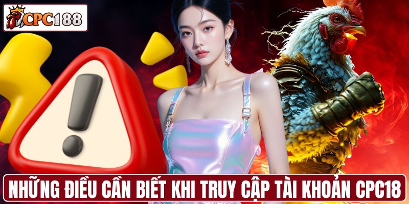 Những điều cần biết khi truy cập tài khoản CPC18